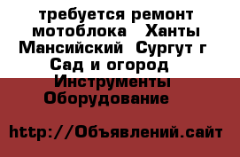 требуется ремонт мотоблока - Ханты-Мансийский, Сургут г. Сад и огород » Инструменты. Оборудование   